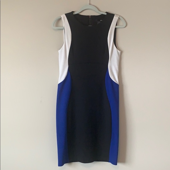 AQUA Colour Blocked Sheath Dress - Picture 1 of 4